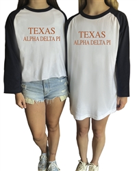 Baseball Shirt (TEXAS Design) -  Alpha Delta Pi
