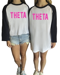 Baseball Shirt (Pink Design) -  Theta