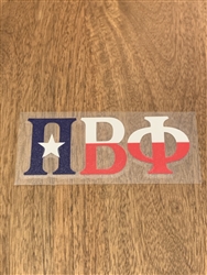 Texas Decal - Pi Phi