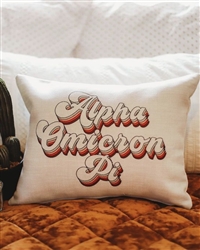 Retro Pillow - Alpha Omicron Pi