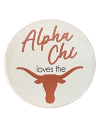 Alpha Chi Omega Loves the Horns Pin (3 inch)