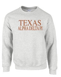Grey Sweatshirt (Texas) - ADPi