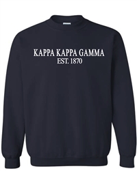 Navy Sweatshirt (Classic Style) -Kappa