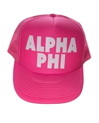 Alpha Phi All Pink Trucker