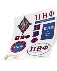 Traditional Stickers - Pi Phi