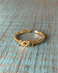 Gold Ring - Alpha Omicron Pi