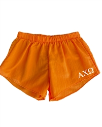 Orange Sorority Shorts - Alpha Chi