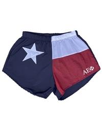 Texas Flag Sorority Shorts - AEPhi