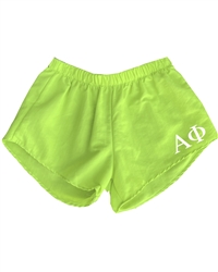 Green Sorority Shorts - Alpha Phi