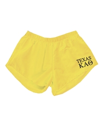 *TEXAS- Yellow Shorts - Theta (black design)