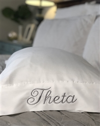 Monogrammed Pillowcase - Theta