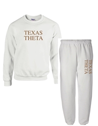 White Sweat Set (Texas Style) -Theta