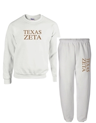 White Sweat Set (Texas Style) -Zeta