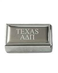 TEXAS Silver Pin Box - Alpha Delta Pi
