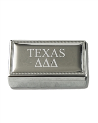 TEXAS Silver Pin Box - Tri Delta