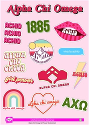 Girl Power Stickers - Alpha Chi