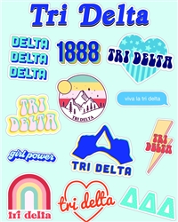 Girl Power Stickers - Tri Delta