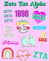 Girl Power Stickers - Zeta