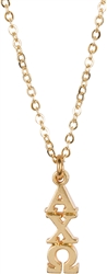 SP Gold Lavalier Necklace - Alpha Chi