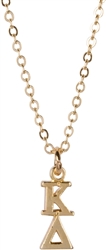 SP Gold Lavalier Necklace - Kappa Delta
