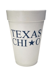 Texas Chi Omega Styrofoam Cups