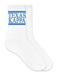 TEXAS Kappa (Blue) Crew Socks