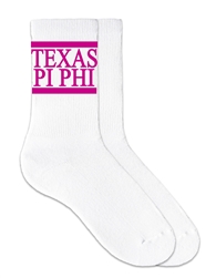 TEXAS Pi Phi (Pink) Crew Socks