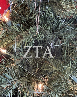 Custom Glass Ornament - Zeta Tau Alpha