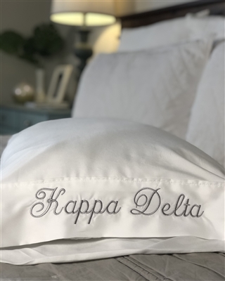 Monogrammed Pillowcase - Kappa Delta