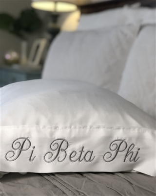 Monogrammed Pillowcase - Pi Phi
