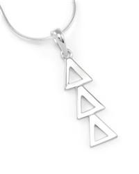 Sterling Lavalier - Tri Delta (charm only)