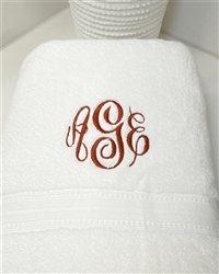 Custom  White Towel - Master Circle Style