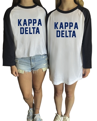 Baseball Shirt (Navy Design) -  Kappa Delta
