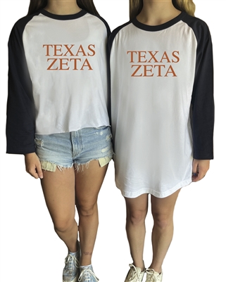 Baseball Shirt (TEXAS Design) -  Zeta