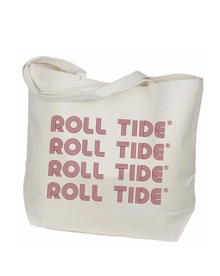 Retro Collegiate Tote Bag Alabama