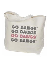 Retro Collegiate Tote Bag Georgia