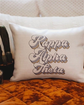 Retro Pillow - Kappa Alpha Theta