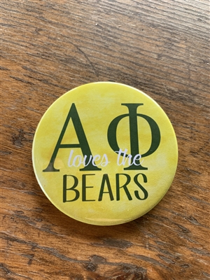 Alpha Phi Loves the Bears Pin