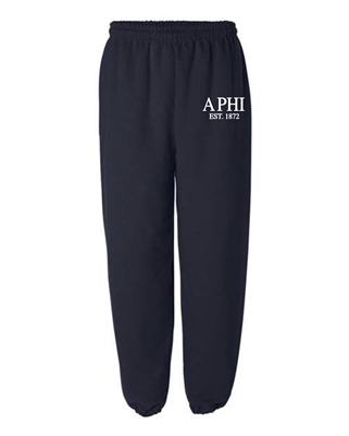 Navy Sweatpants (Classic Style) - Alpha Phi