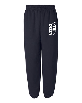 Navy Sweatpants (Retro Style)  -Tri Delta