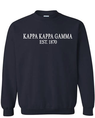 Navy Sweatshirt (Classic Style) -Kappa