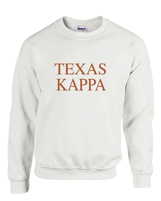 White Sweatshirt (Texas) - Kappa