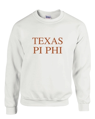 White Sweatshirt (Texas) - Pi Phi