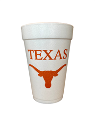 Texas  Styrofoam Cups