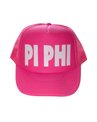 Pi Phi All Pink Trucker