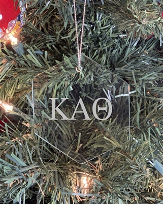 Custom Glass Ornament - Kappa Alpha Theta