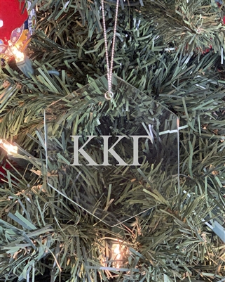 Custom Glass Ornament - Kappa Kappa Gamma