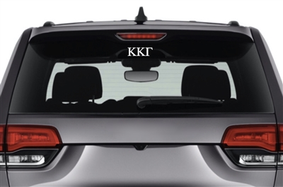 Kappa Kappa Gamma Sorority Car Decal