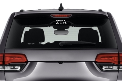 Zeta Tau Alpha Sorority Car Decal