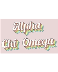 Retro Flag - Alpha Chi Omega